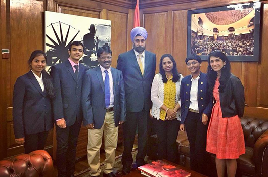 Meeting the Indian High Commissioner 