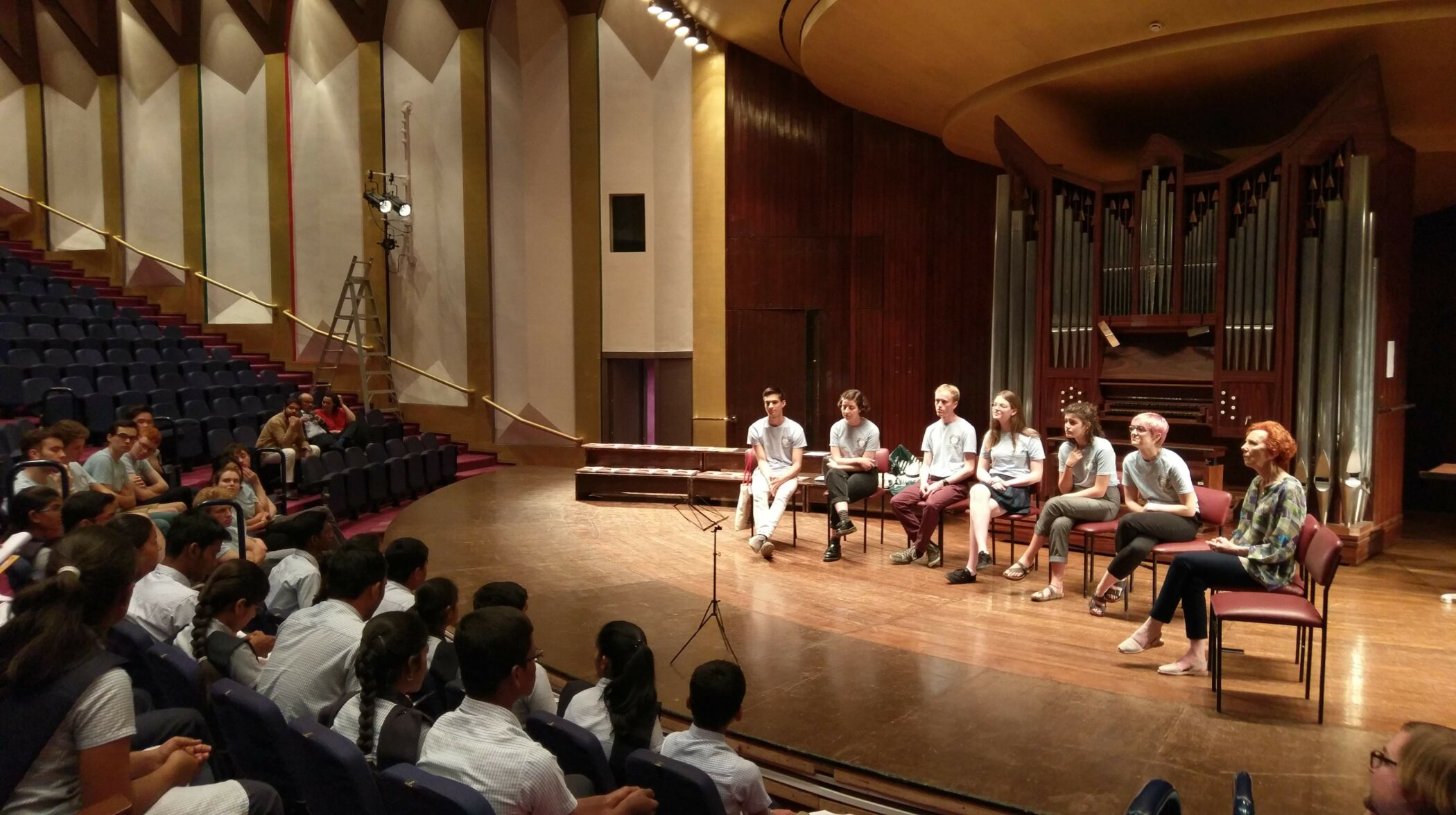 About Chapel Choir Tour India Tour Q&A Karta Students with Jan Royall Principal