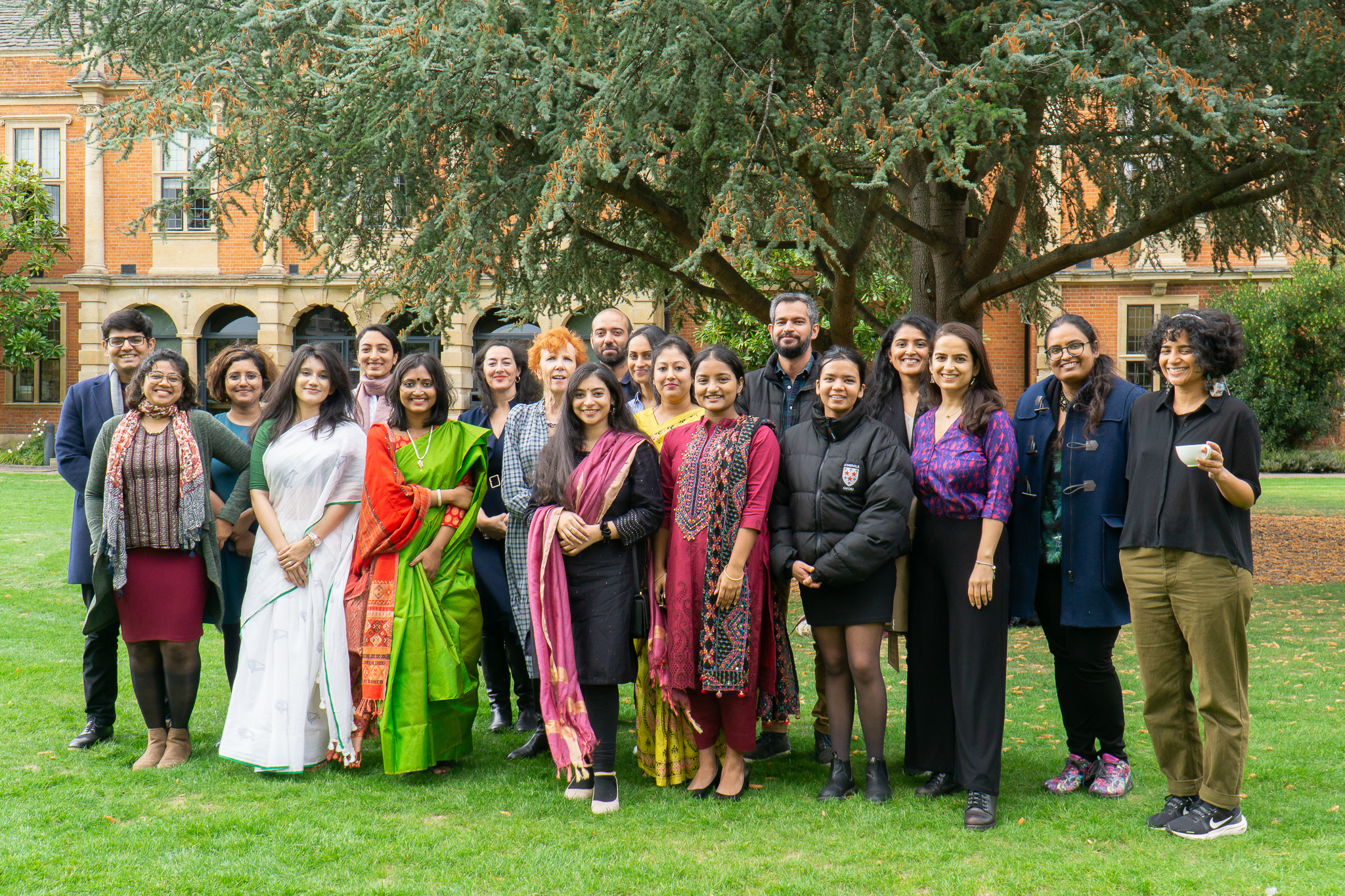 The Scholars and staff of the Oxford India Centre, joined by our Principal Jan