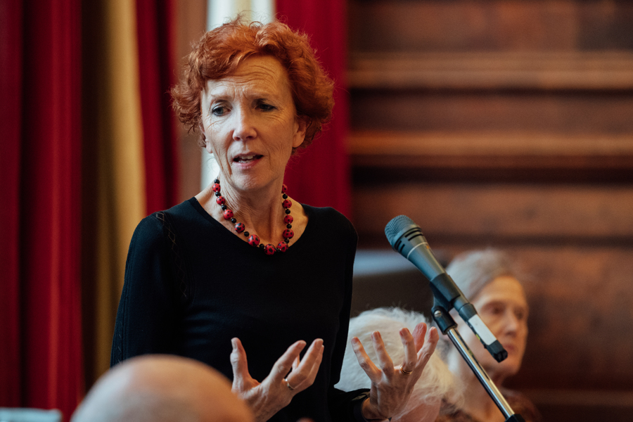 Jan speaks at the annual Supporters' Lunch in February. Photo (c) Oxford Atelier