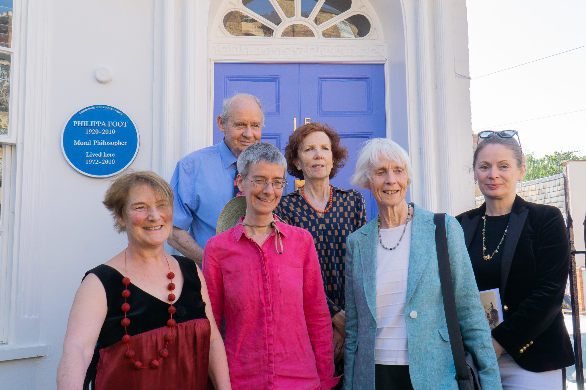 Philippa Foot's blue plaque is unveiled