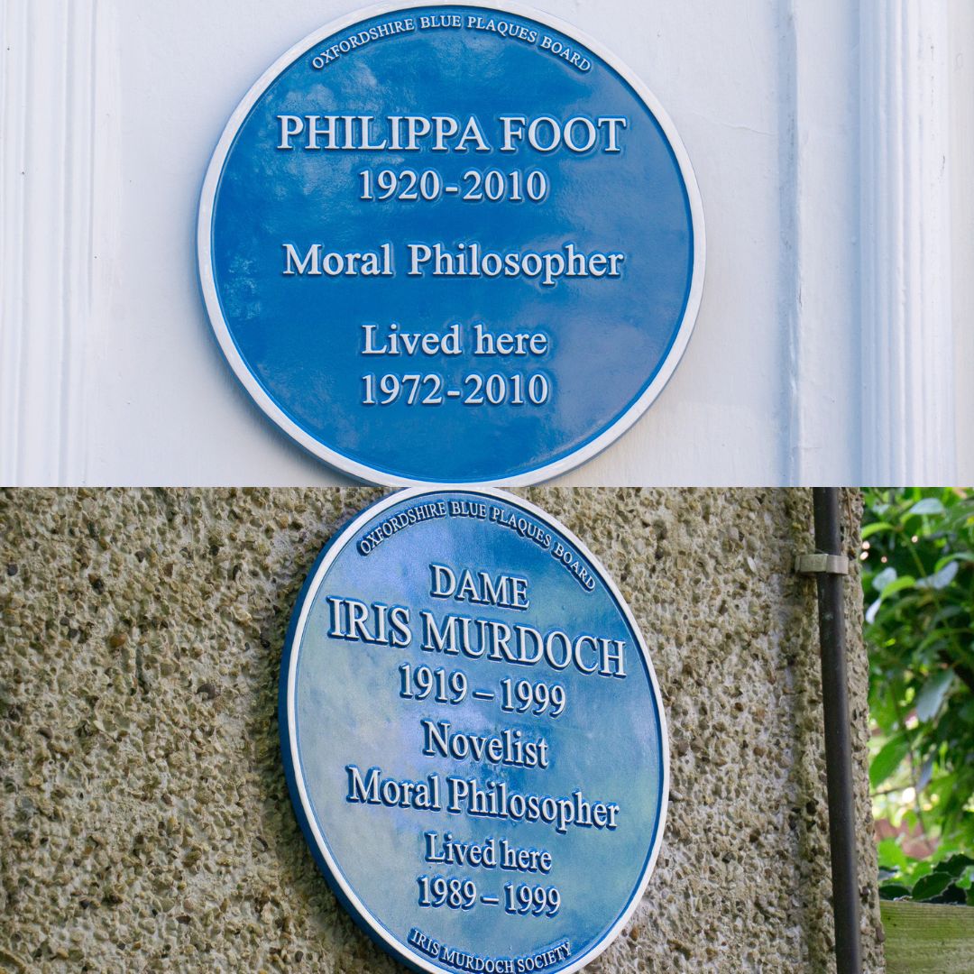 Blue Plaques commemorating Somervillian philosophers Iris Murdoch and Philippa Foot were unveiled this summer