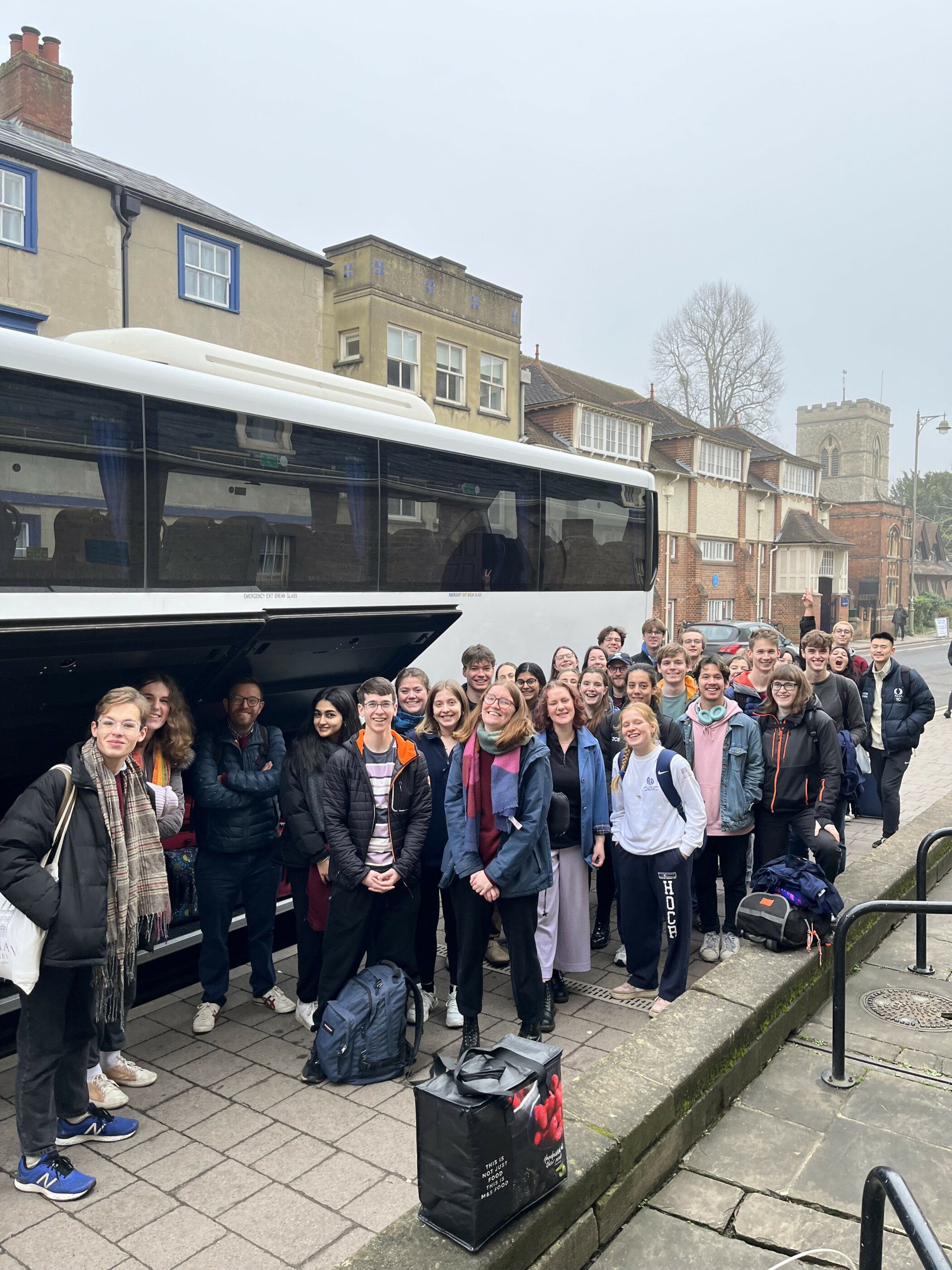 The choir set off from Somerville for their tour of India