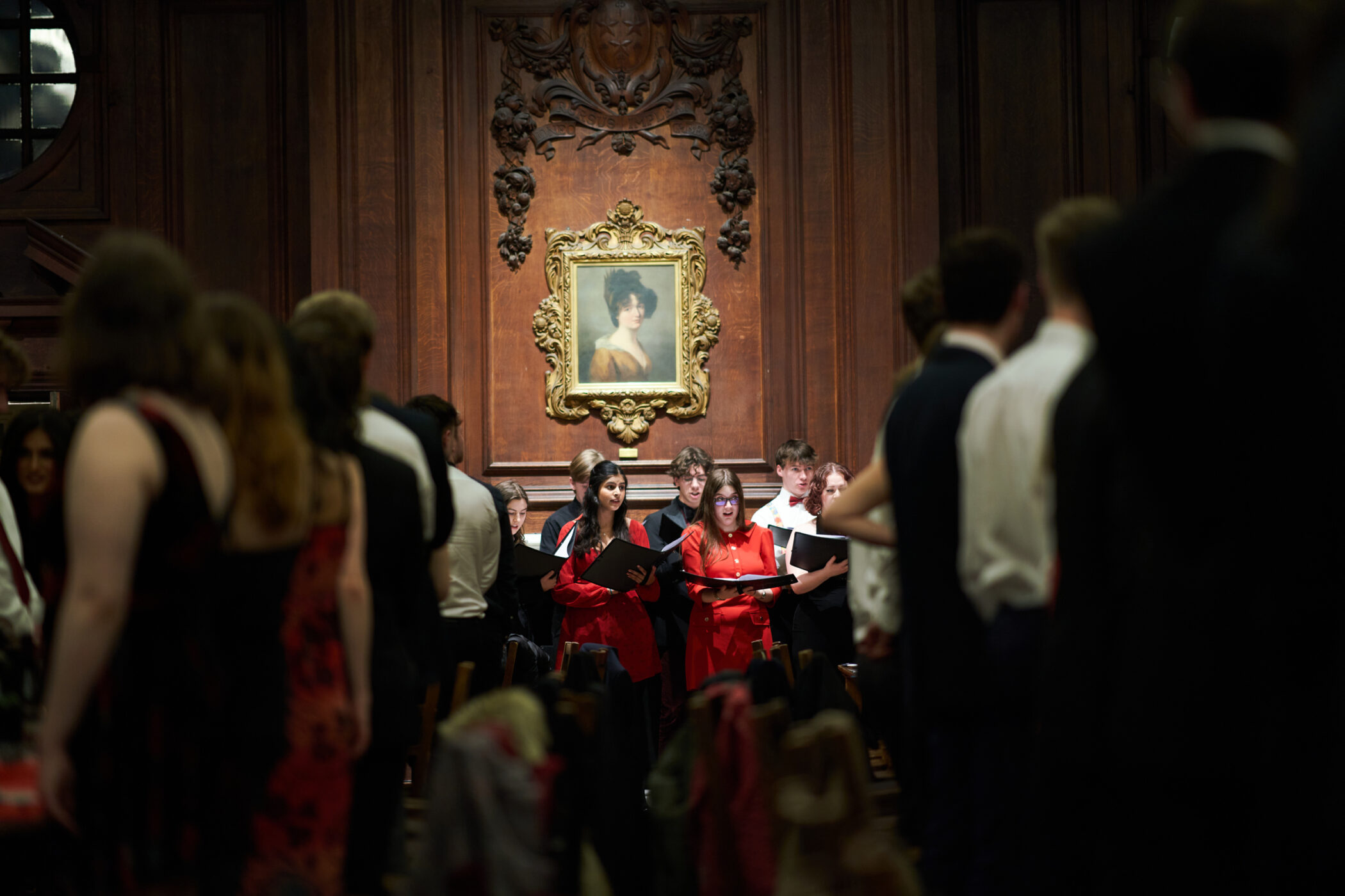 The choir singing at the Foundation Day Dinner