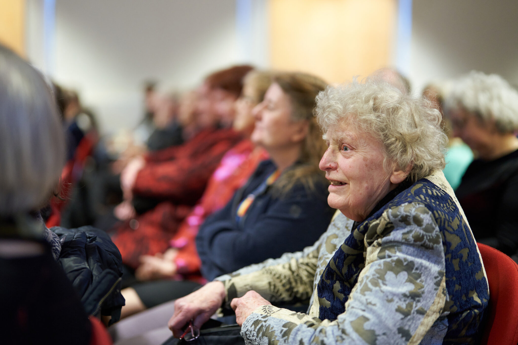 Dorothy Hodgkin's daughter, Liz, at the Dorothy Hodgkin Memorial Lecture 2024