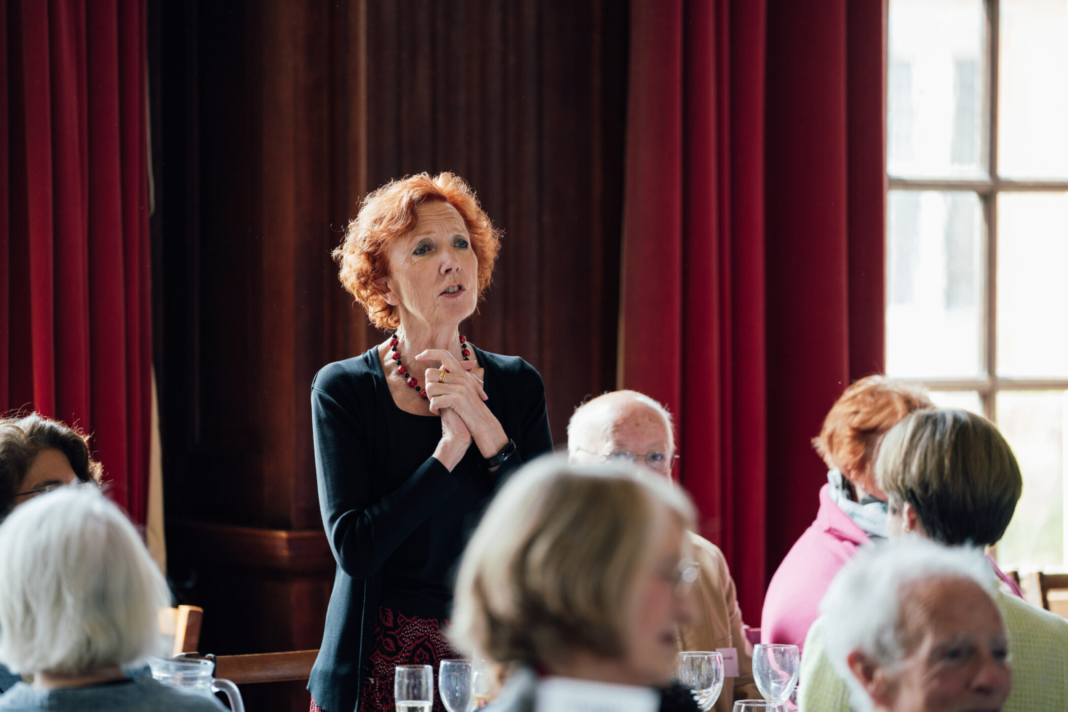 Principal Jan Royall speaks at the Penrose Society Luncheon 2024
