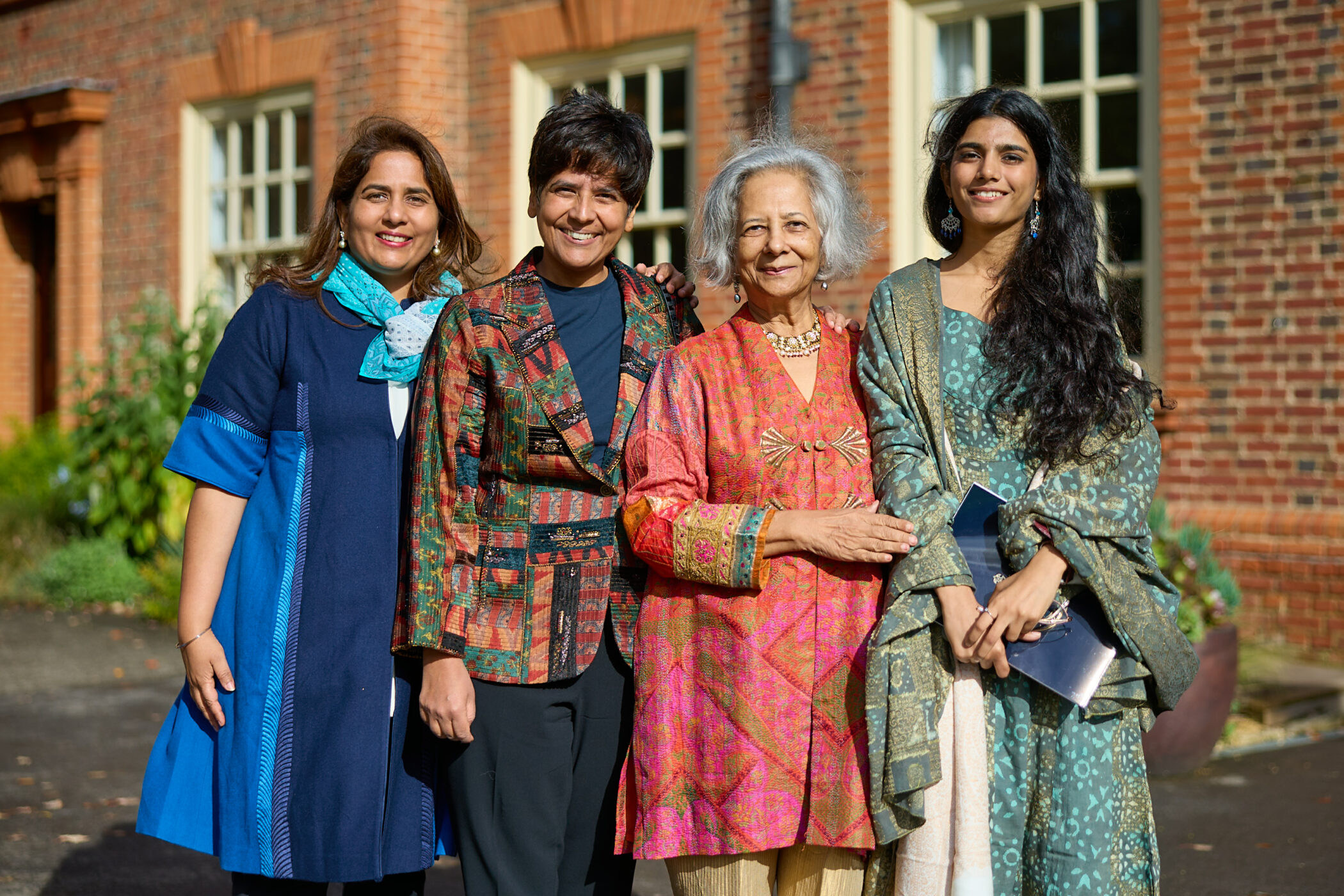 Dr Gita Piramal with her daughters Aparna and Radhika and Sanjana Choudhary