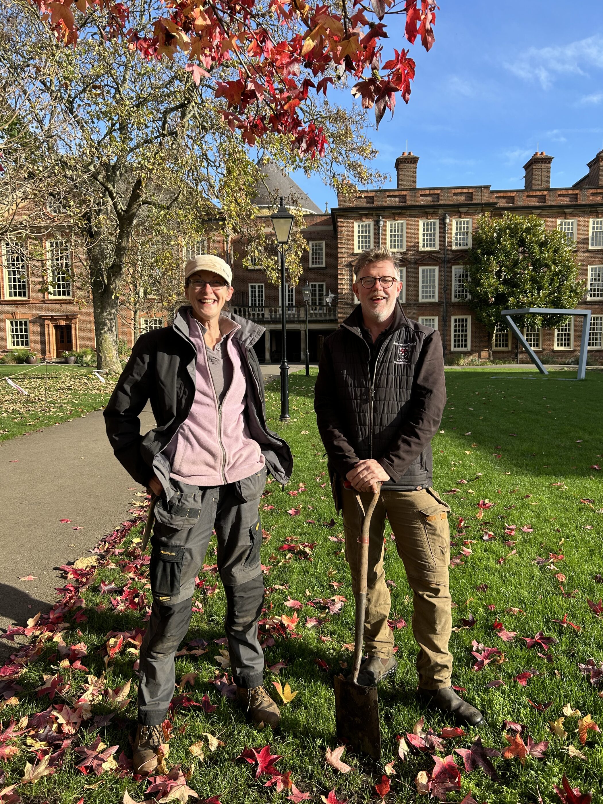 Our Gardener Anna and Head Gardener Alastair