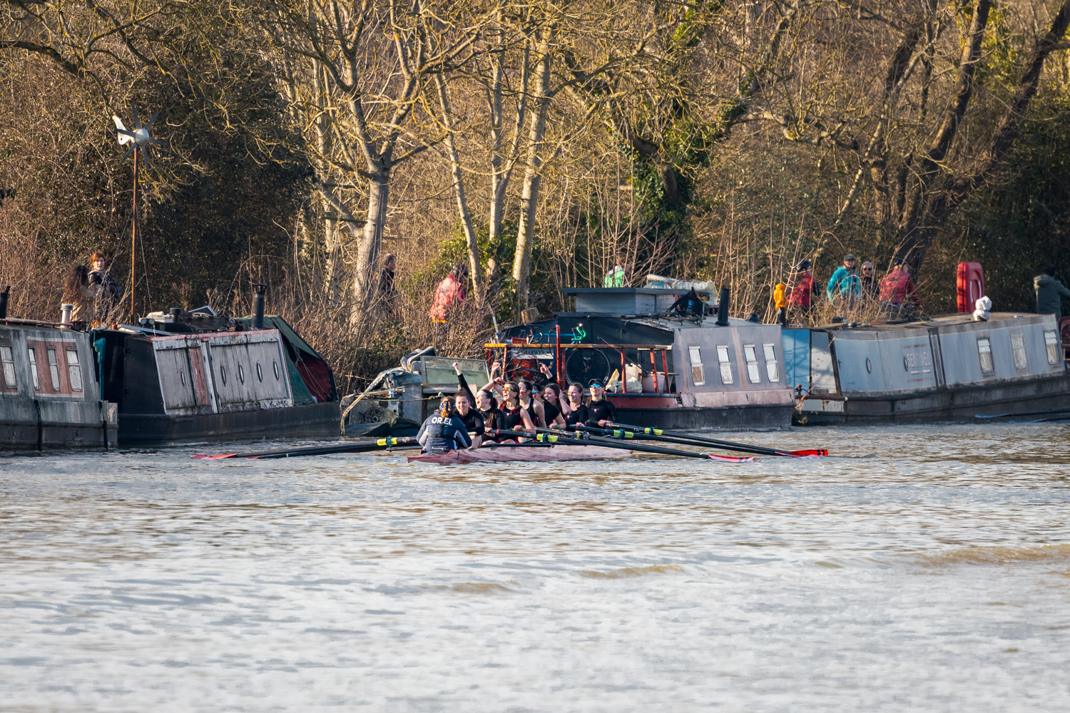 W1 celebrating their win