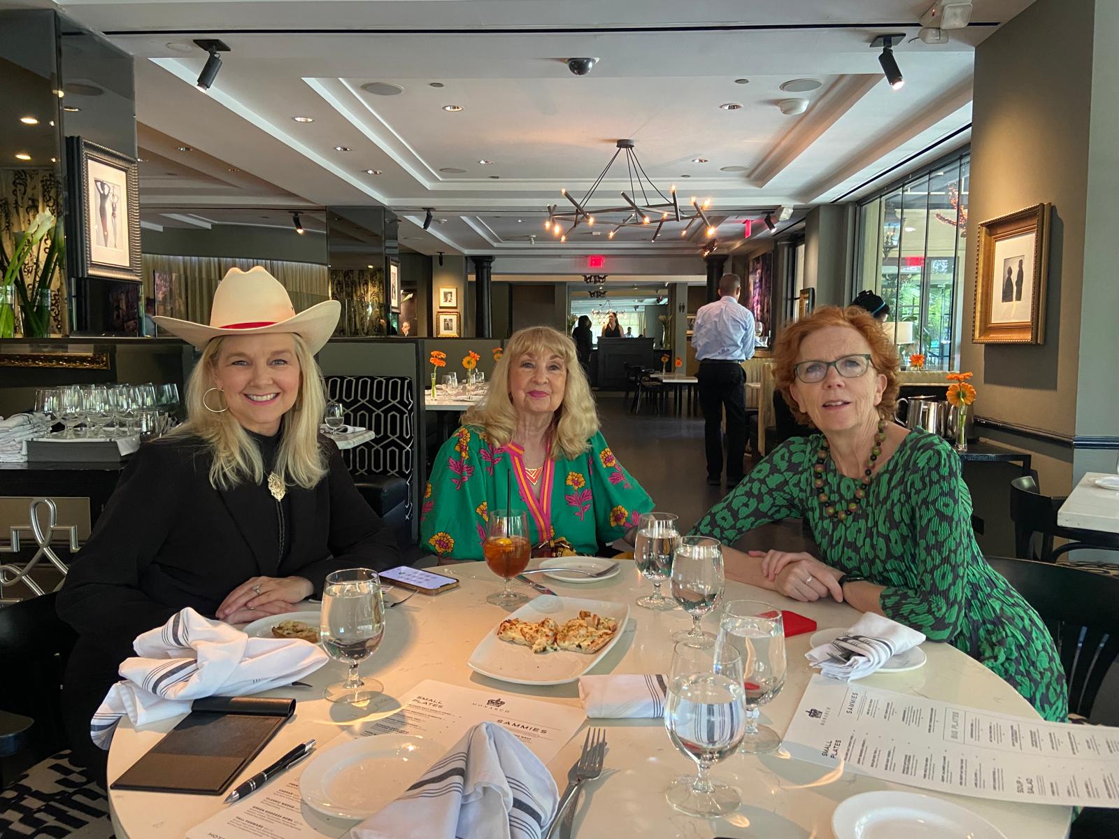 Principal Jan Royall with Tisa and Phyllis Hibbs