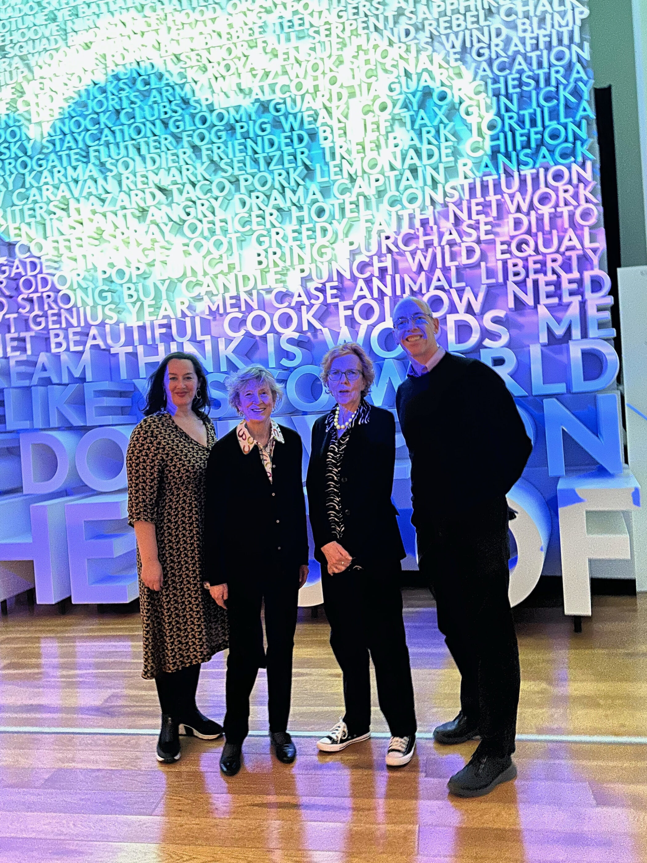 Jan and Sara with Professor Colin Phillips and Ann Friedman