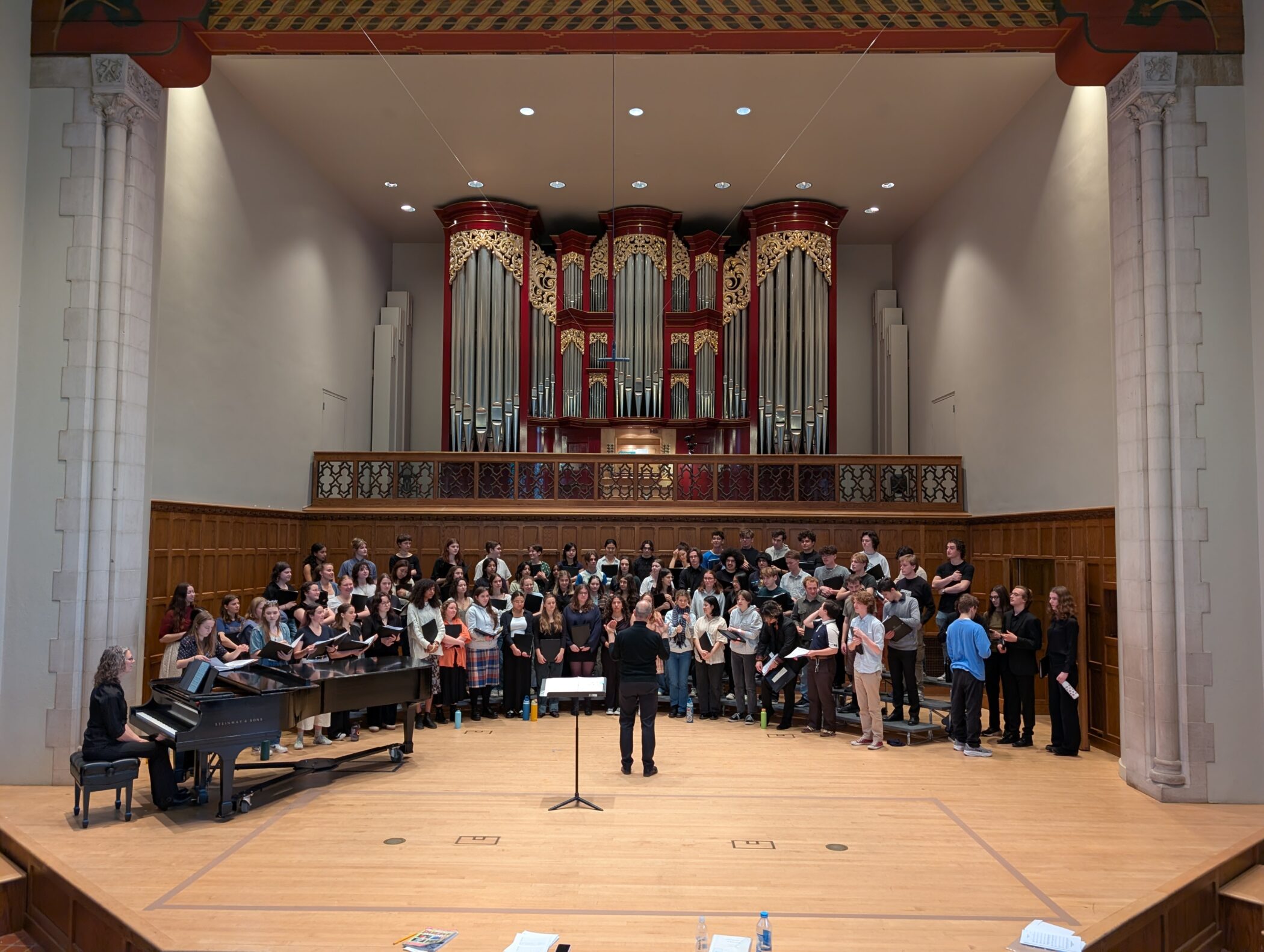 The Choir perform with the Choir of Vassar College