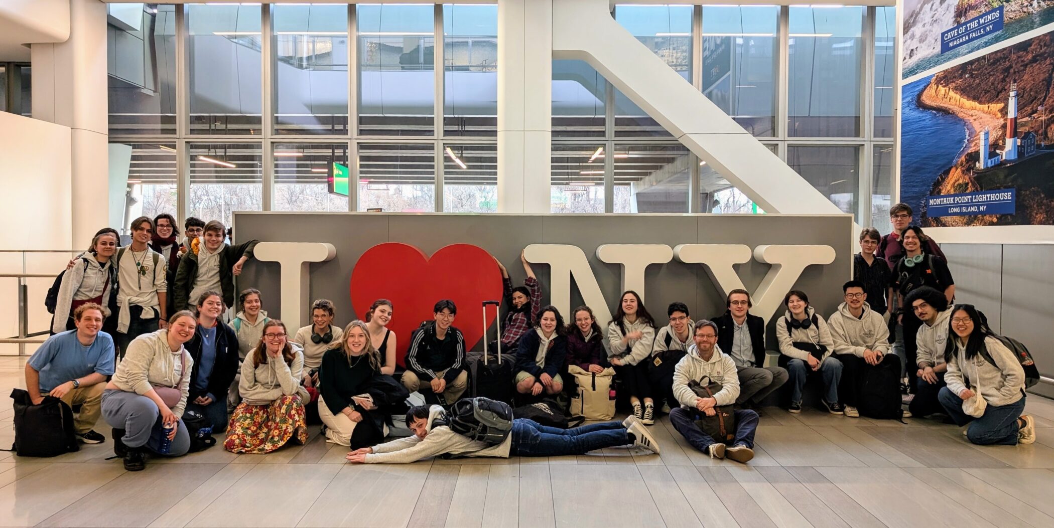 The Choir arrive in NYC
