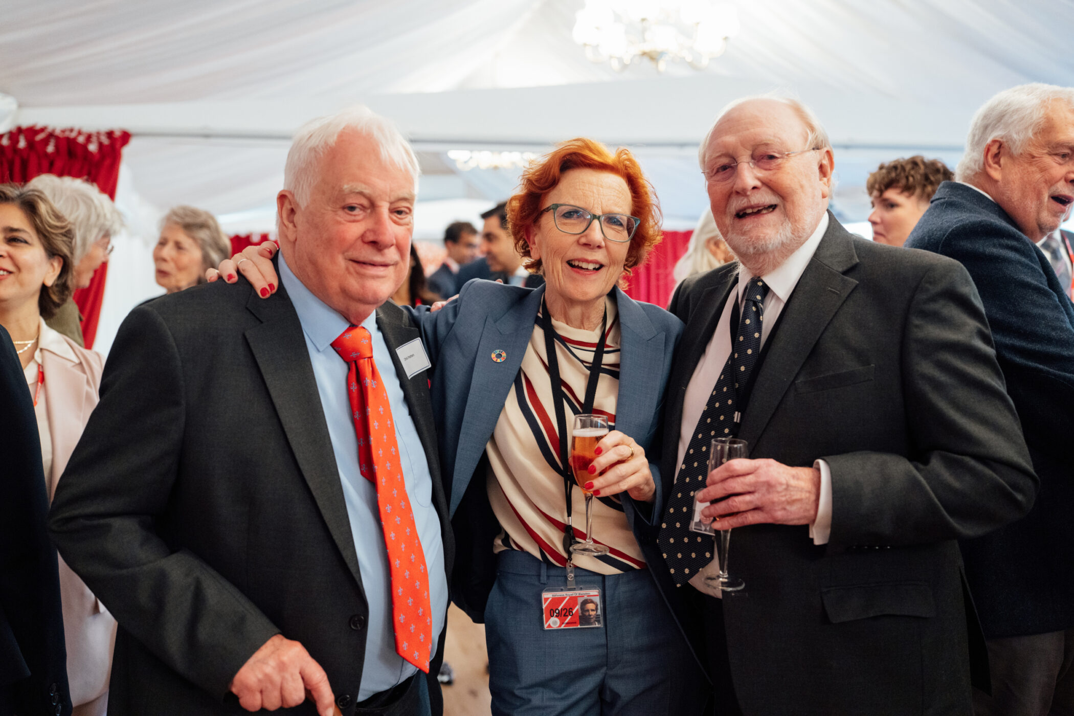 Jan with Lord Patten and Lord Kinnock