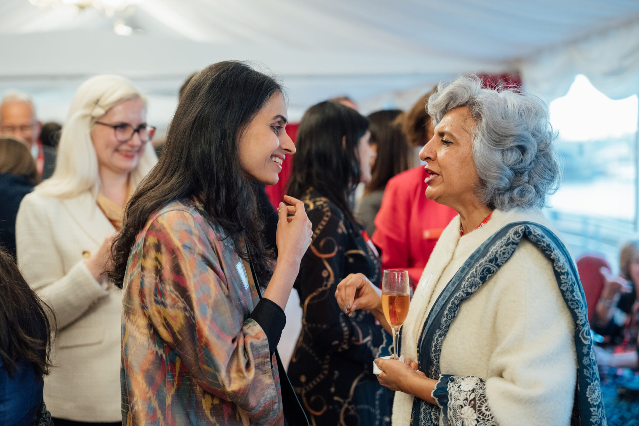 Professor Radhika Khosla with Fahana Yamin