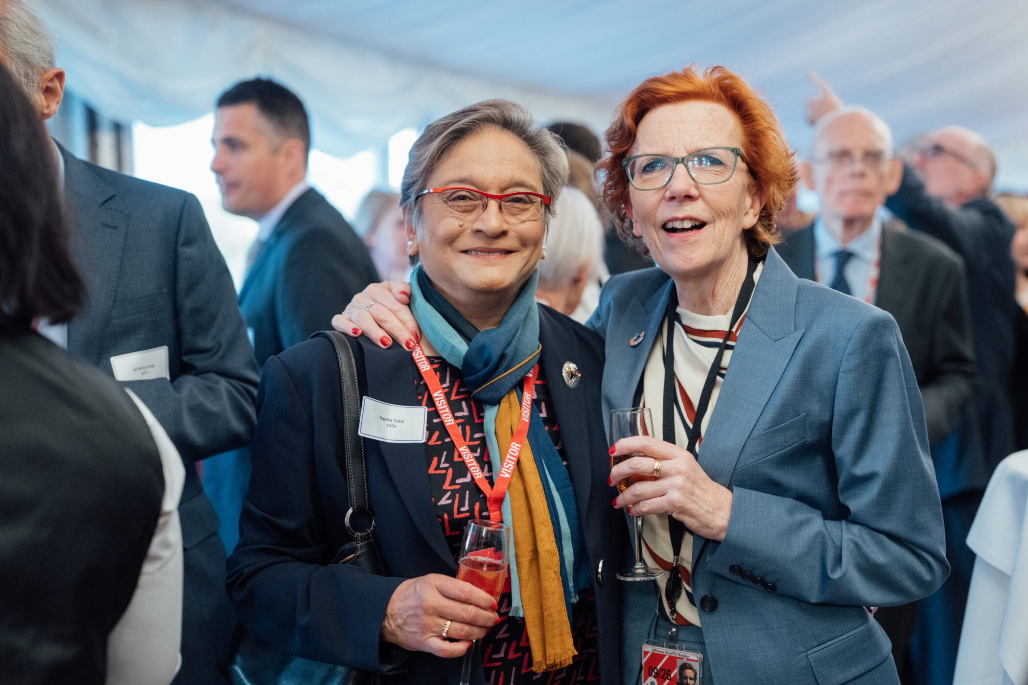 Jan with alumna Neeta Patel