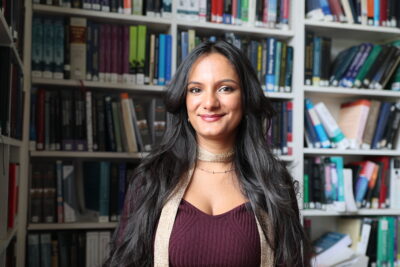 Amrit Rooprai in Somerville Library