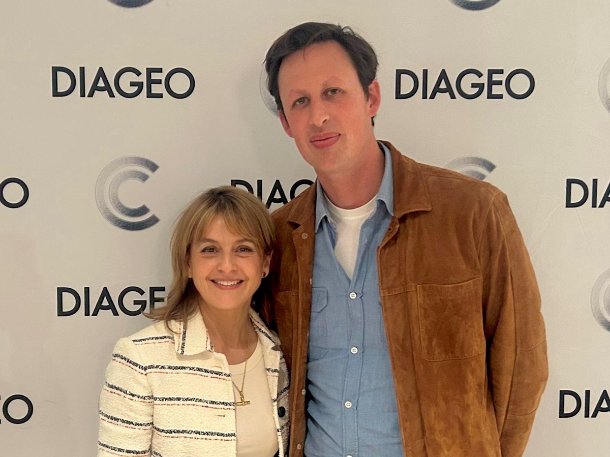 Somervillians Alex Starritt and Rebecca Jones pose following their in-conversation event to discuss Alex's new novel, Drayton and Mackenzie