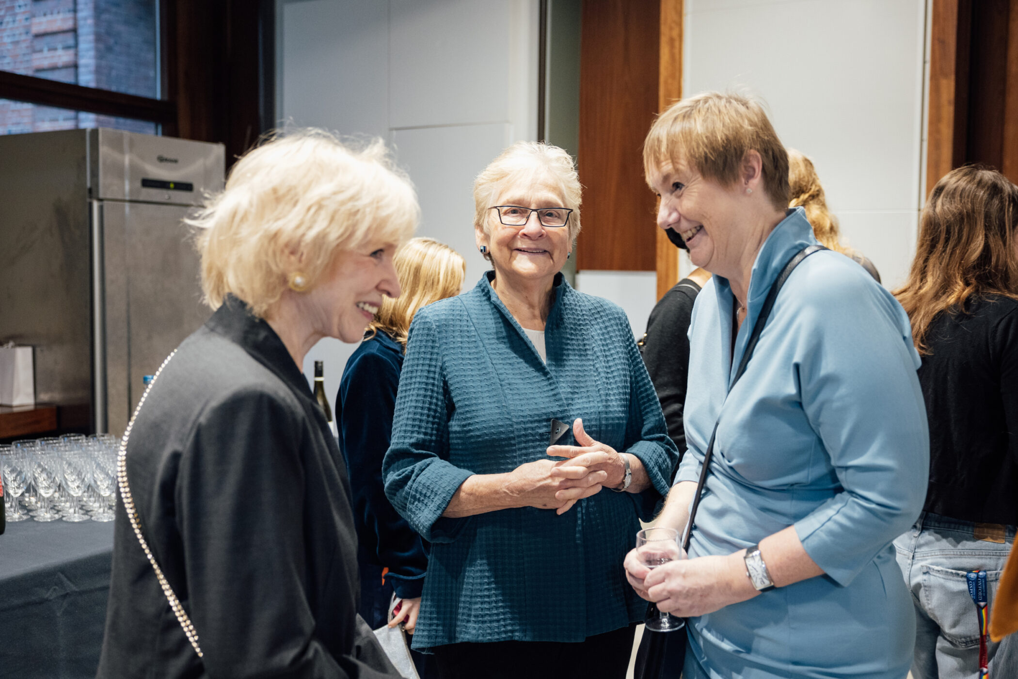 Rt Hon Kim Campbell, Laura Liswood and Catherine Royle before the event