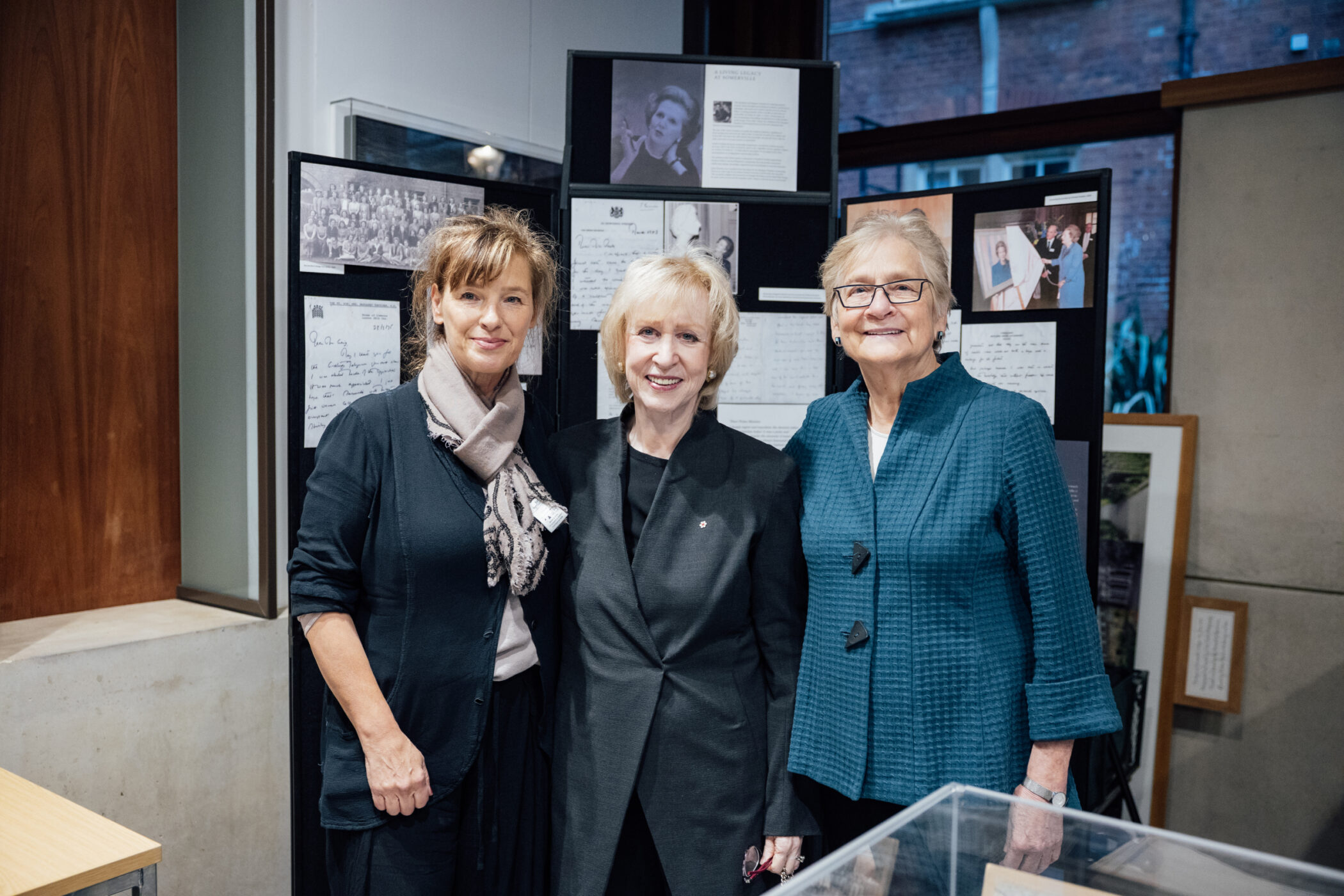 Somervillian Lucinda Coxon with Kim Campbell and Laura Liswood