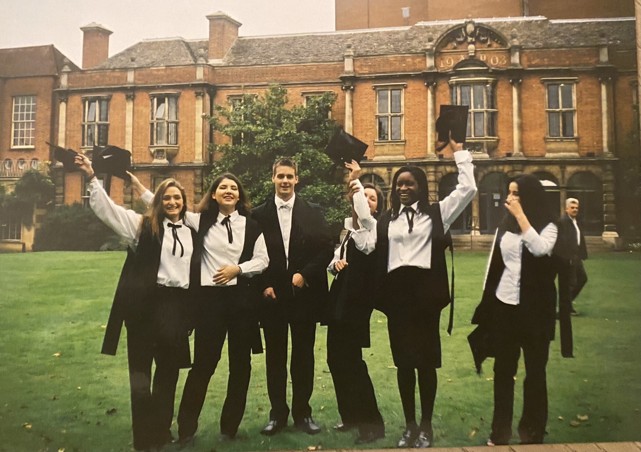 Afua with her friends during her student days at Somerville