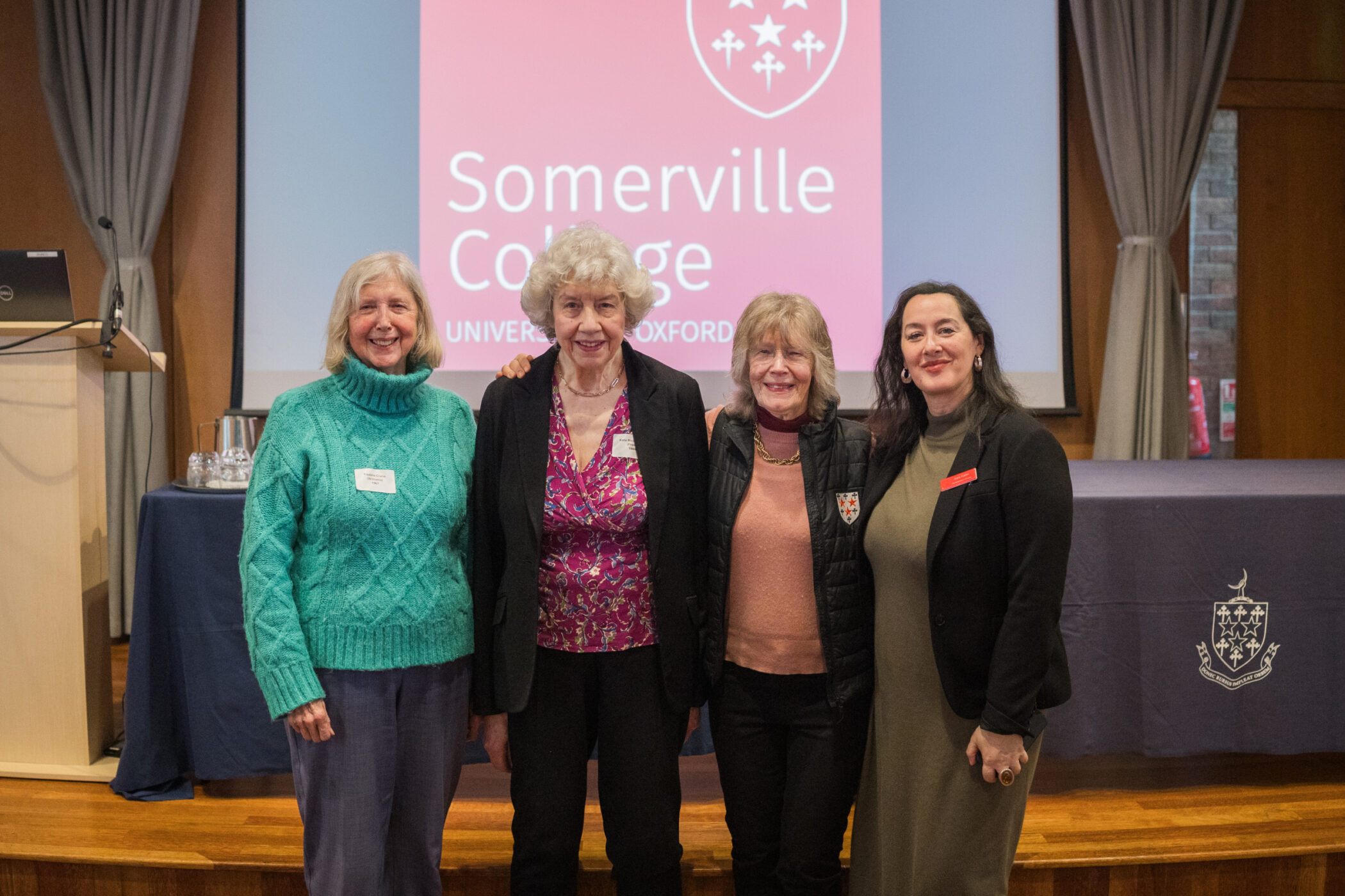 Development Director Sara Kalim (right) with close friends of Somerville
