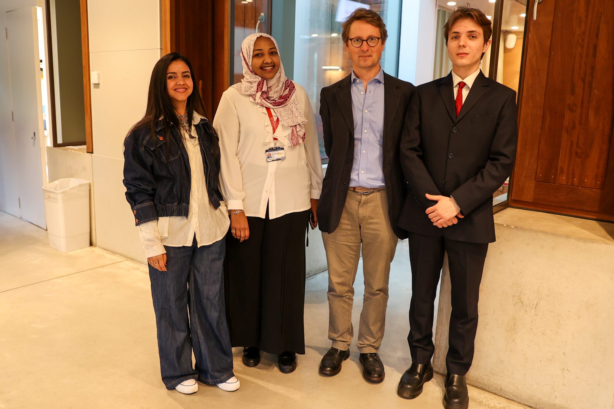 Sonita Alizadeh, Dr. Hadeel Abdelseid, Arthur Snell and Nikita Vorobiov