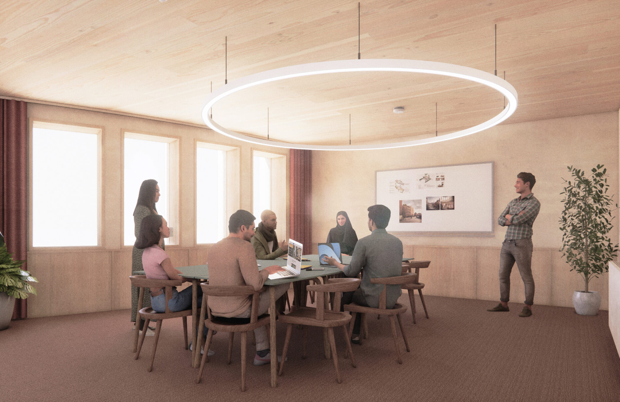 A seminar room in the Ratan Tata Building