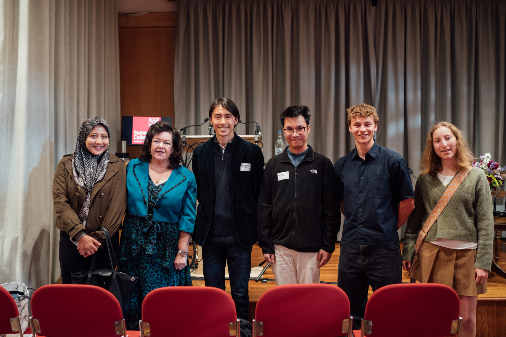 Dame Karen meets current students