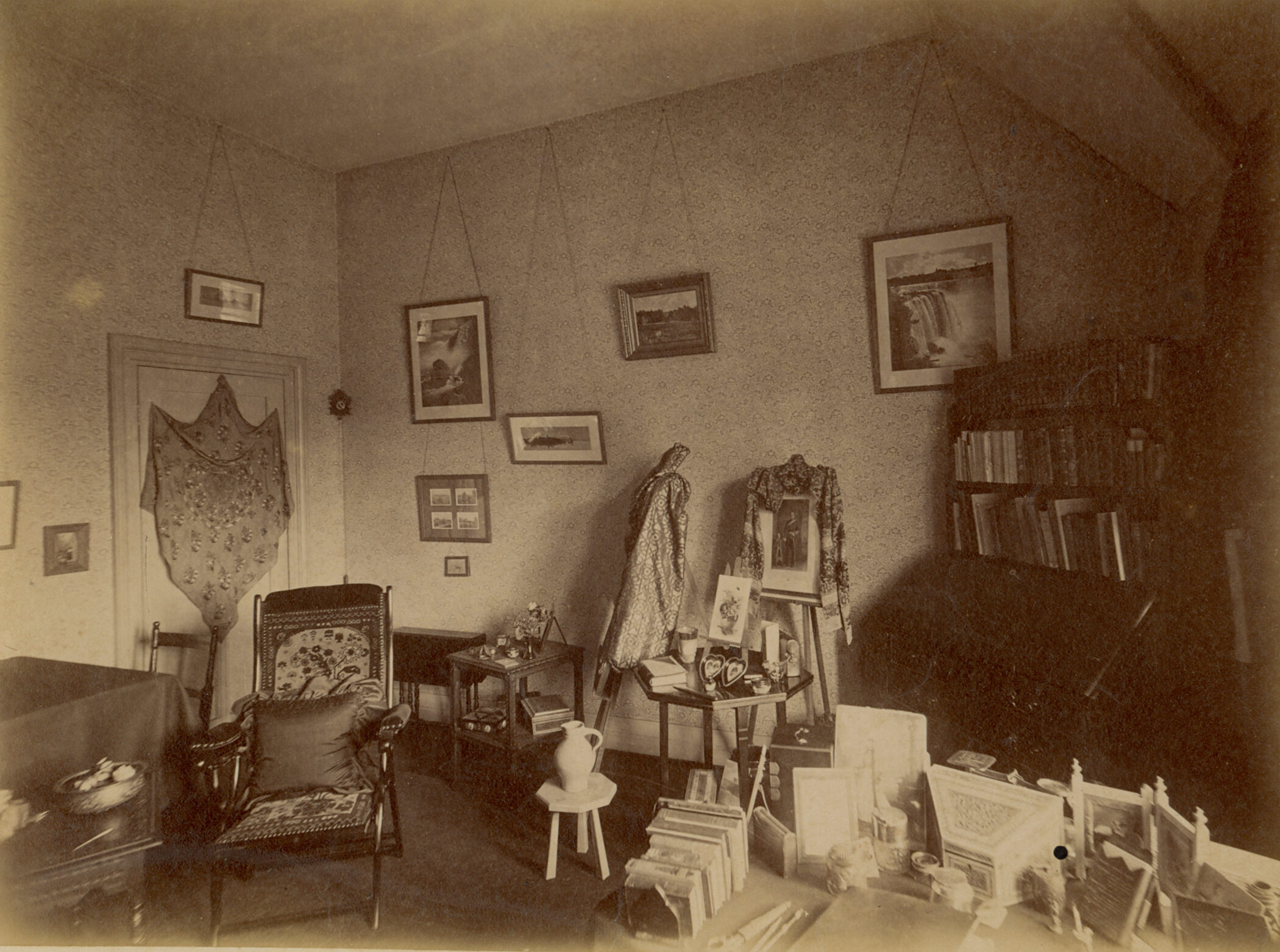 The Duleep Singhs' lovingly decorated study on the top floor of West, now Park. Credit: Somerville College Archives